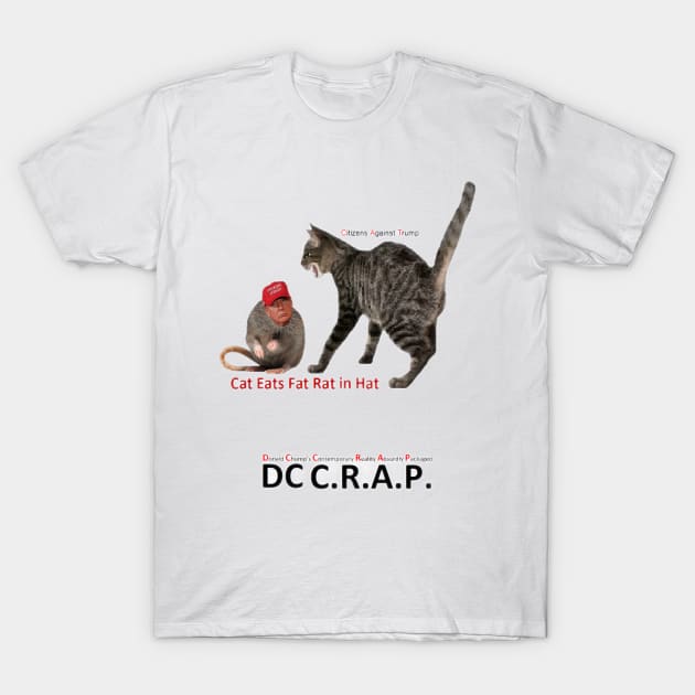 Cat Eats Fat Rat in Hat T-Shirt by arTaylor